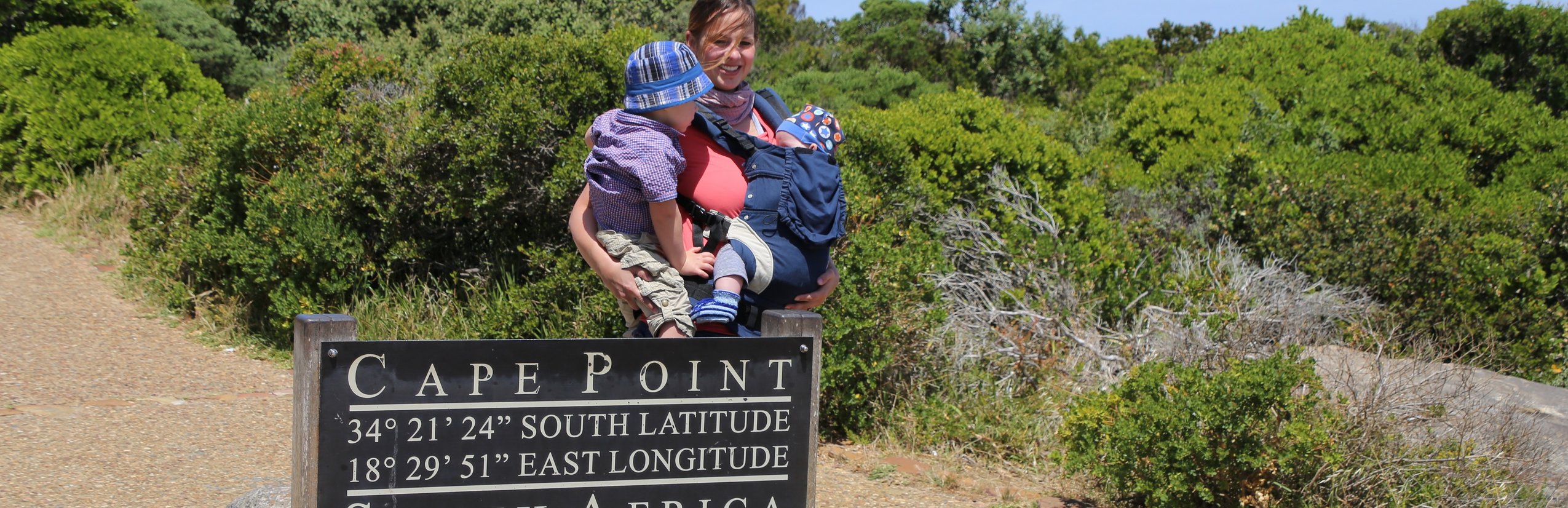 Garden Route mit Kindern - Reisebericht zu Südafrika Reisen mit Kindern - Nadja mit Kindern am Kap der guten Hoffnung
