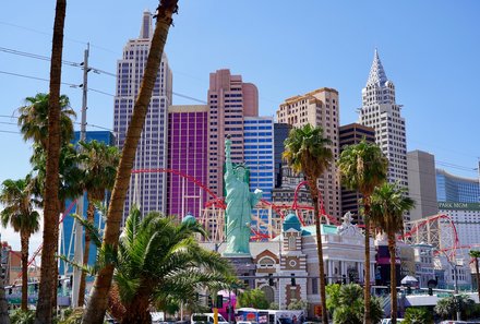 USA Familienreise - USA Westküste for family - Blick auf Las Vegas
