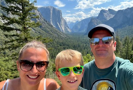 USA Reise mit Kindern Erfahrungen und Tipps - USA Nationalparks mit Kindern - Familie im Yosemite Nationalpark
