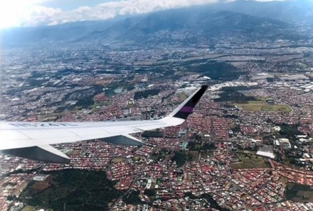 Familienreise Costa Rica - Costa Rica for family - Landeanflug auf San Jose