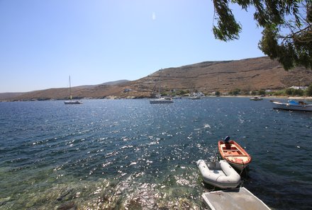Familienreise Griechenland - Griechenland for family - Segelreise - Blick auf Boote und das Meer