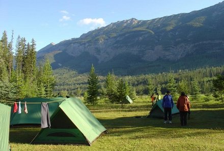 Kanada Familienreise - Rocky Mountains for family - Tunnel Mountain Campground Banff
