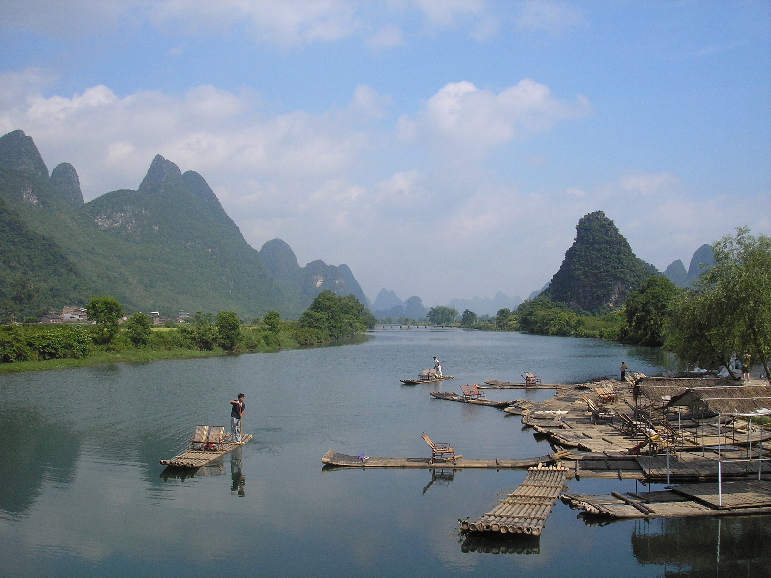 China Familienreise - China mit Kindern - Li-Fluss Floßfahrt