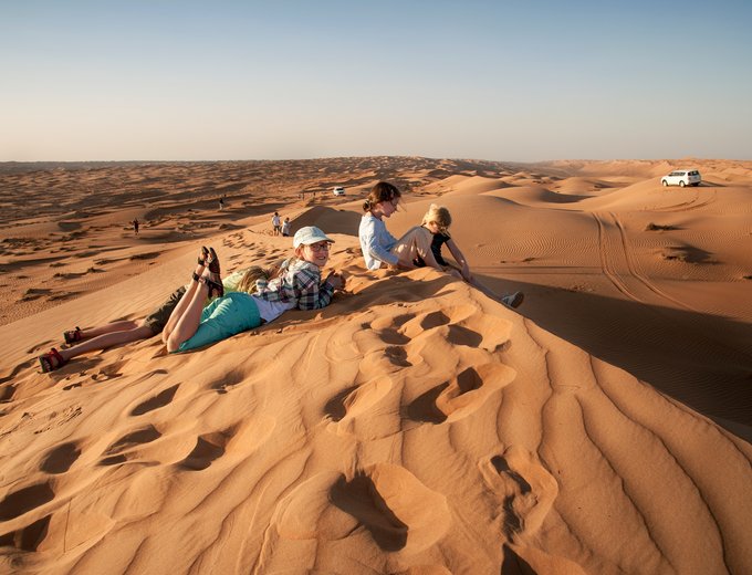 Oman mit Kindern individuell - Oman for family individuell - Kinder in der Wüste