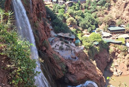Familienurlaub Marokko - Marokko for family Summer - Wasserfälle Ouzoud Ausblick