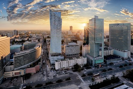 Osteuropa Familienurlaub - außergewöhnliche Unterkünfte von For Family Reisen - Skyline von Warschau