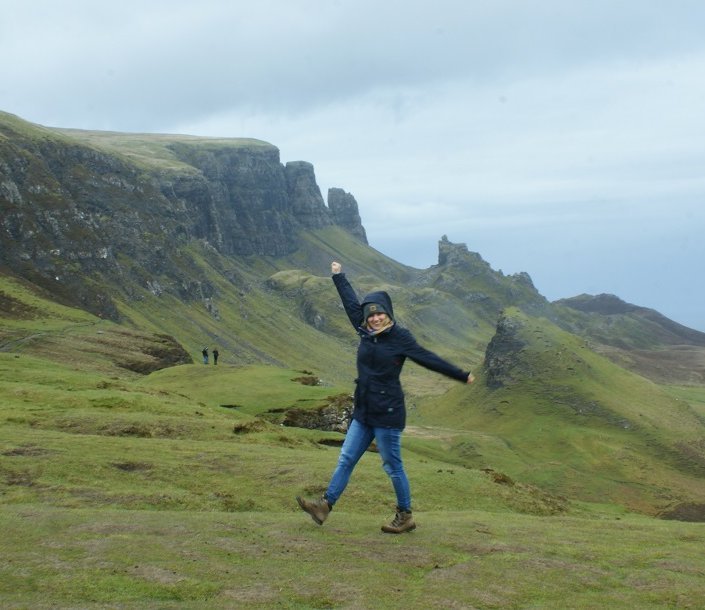 Schottland mit Kindern - Familienurlaub Schottland - Melanie auf der Isle of Skye