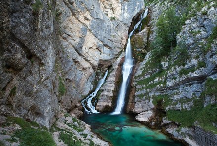 Slowenien for family - Slowenien Familienreise - Savica Wasserfall