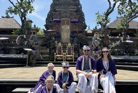 Bali mit Kindern - Bali for family - Tempelbesuch Saraswati