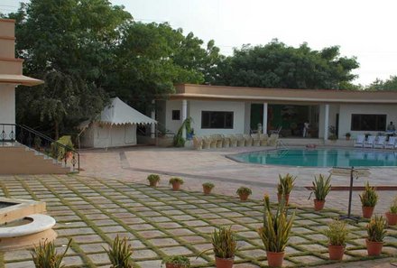 Indien mit Kindern - Indien for family - Heritage Resort Bikaner - Pool