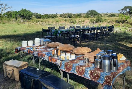 Serengeti mit Kindern individuell - Best of Familiensafari Serengeti - Buschfrühstück