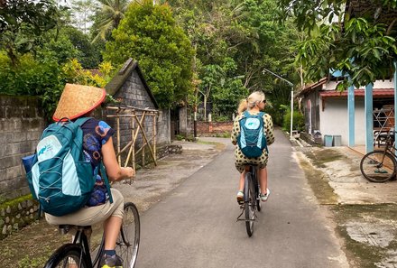 Bali mit Kindern - Bali for family - Fahrradtour durch Dörfer