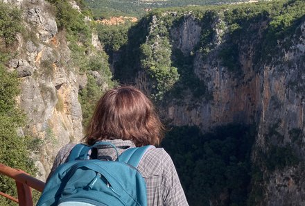 Albanien Familienreise - Albanien for family individuell - Gjipe Beach Wanderung - Blick in Canyon