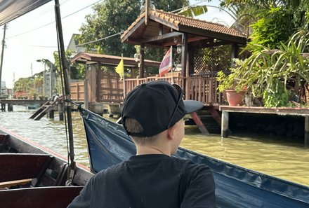 Thailand Familienreise mit Kindern - Thailand for family individuell - Bootstour durch die Khlongs