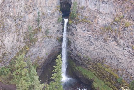 Westkanada for family individuell - Familienreise in Westkanada mit Kindern - Wells Gray Wasserfall besuchen