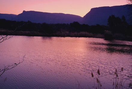 Südafrika individuelle Familienreise - Safari & Strand - Entabeni Safari Conservancy - Sonnenuntergang