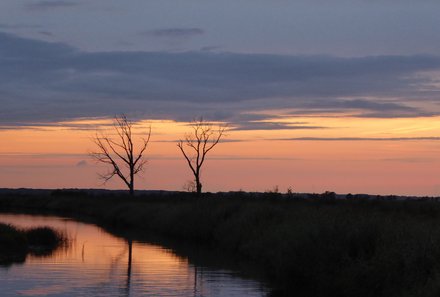 Estland Familienreise - Estland for family - Sonnenuntergang über der Landschaft Estlands