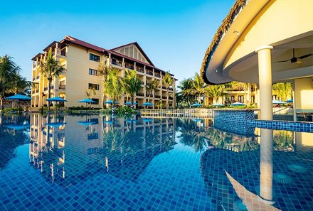 Vietnam Familienreise - Vietnam mit Kindern - Pandanus Resort - Poolbereich