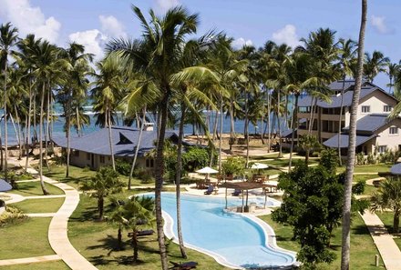 Dominikanische Republik mit Kindern - Dom Rep Familienreise - Las Terrenas - Hotel Alisei - Gartenanlage