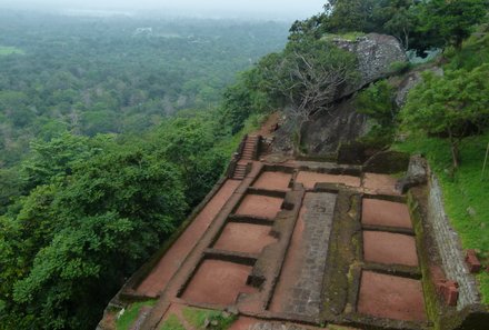 Sri Lanka Familienreise - Sri Lanka Summer for family - Sigiriya Felsen von oben