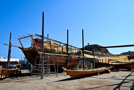 Oman Familienreise - Oman for family - Dhow in Herstellung