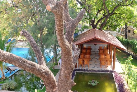 Sri Lanka Summer for family - Familienreise Sri Lanke im Sommer - Anantamaa Beach Hotel - Garten von oben