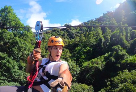 Panama mit Kindern - Panama Urlaub mit Kindern - Zipline im Hochland