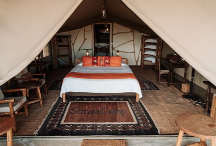 Kenia for family individuell deluxe - Satao Camp - Zelt Zimmer