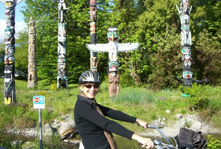 Westkanada for family individuell - Familienreise in Westkanada mit Kindern - Fahrrad fahren im Stanley Park