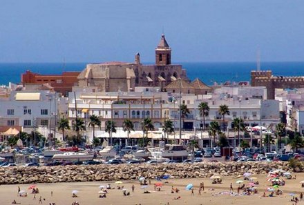 Andalusien for family - Familienreise Andalusien - Panorama Rota Zentrum und Strand