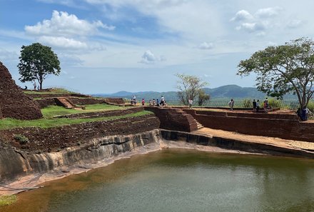 Sri Lanka mit Jugendlichen - Sri Lanka Summer Family & Teens - Sigiriya-Felsen - Wasserbecken