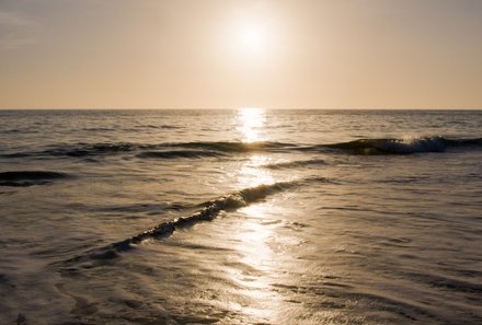 Andalusien for family - Familienreise Andalusien - Sonnenuntergang am Meer