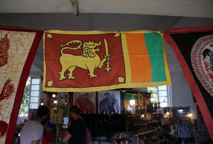 Sri Lanka Familienreise - Sri Lanka for family -  Kandy - Flagge von Sri Lanka