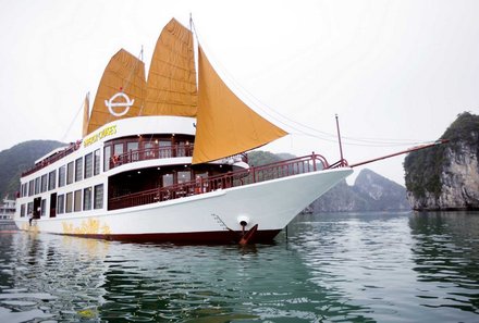 Vietnam & Kambodscha Familienreise - Vietnam-Kambodscha Family & Teens - Emperor Cruise Halong - Dschunke Halong Bucht