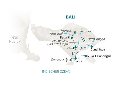 Bali Familienreise - Bali for family - Reiseroute Bali 2025