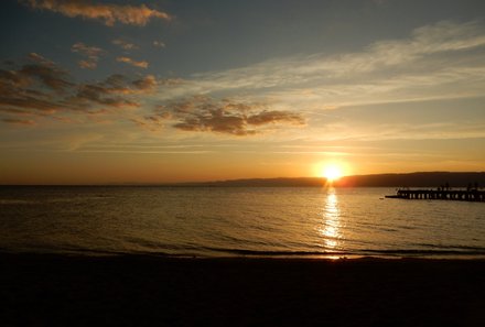 Jordanien Rundreise mit Kindern - Aqaba - Sonnenuntergang