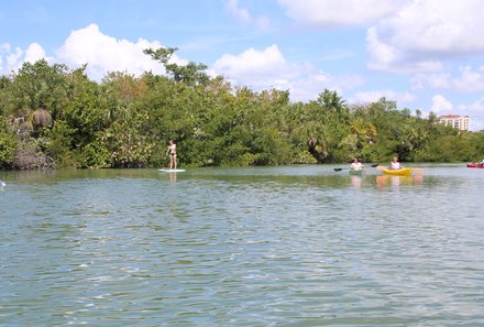 Florida Familienreise - Florida for family - Lovers Key State Park - Stand-up-Paddling