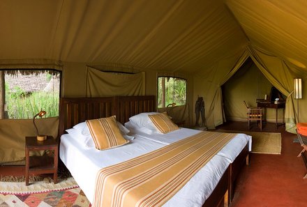 Familienreise Tansania - Tansania for family individuell deluxe - Conservation Area - Olduvai Ndogo Camp - Bett