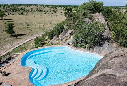 Familienreise Tansania - Tansania for family individuell deluxe - Togoro Plains Camp - Pool