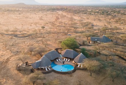 Kenia for family individuell deluxe - Severin Safari Camp - Vogelperspektive