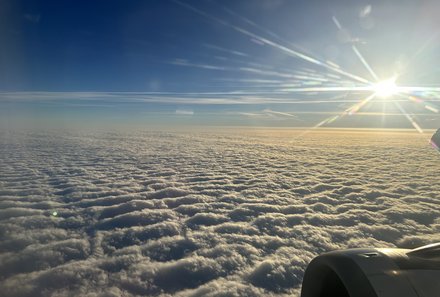 Familienreise Ägypten - Ägypten for family individuell deluxe - Blick aus dem Flugzeug