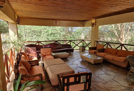 Kenia for family individuell deluxe - Tsavo Ost Nationalpark - Satao Camp - Lounge