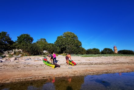 Familienreise Baltikum Family & Teens - Baltikum mit Kindern - Kajakausflug Insel Sorgu