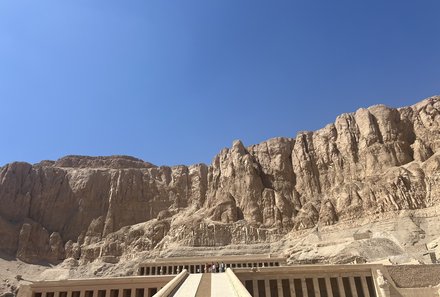 Familienreise Ägypten - Ägypten for family - Hatscheptsu Tempel Ausblick