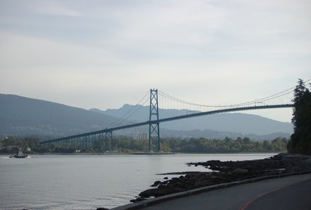 Westkanada for family - Familienurlaub Kanada - Vancouver Brücke