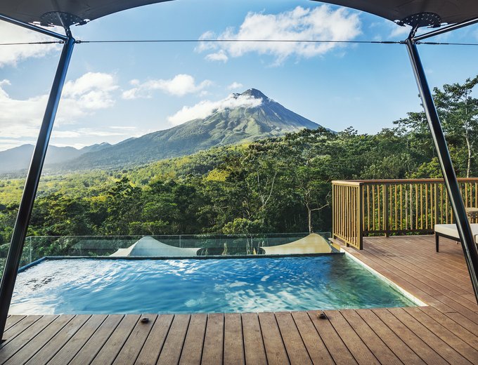 Costa Rica for family Deluxe - exklusive Costa Rica Familienreise - Ausblick auf den Vulkan Arenal 