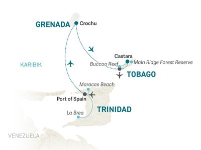 Karibik for family individuell - Karibik mit Kindern - Reiseroute 2025