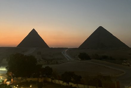 Familienreise Ägypten - Ägypten for family - Pyramiden bei Sonnenuntergang