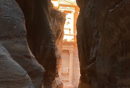 Jordanien Rundreise mit Kindern - Petra - Felsenformationen