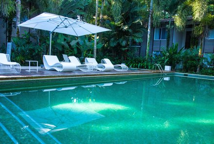 Costa Rica for family Deluxe - Familienreise in Costa Rica - Pool im Le Cameleon 